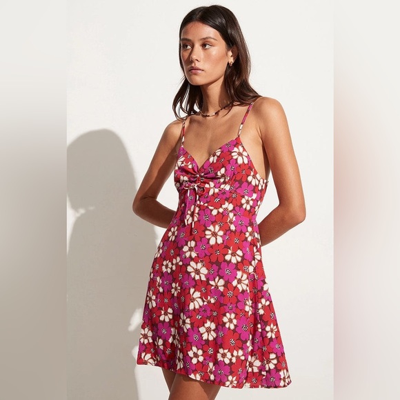 Faithfull The Brand Skyea Mini Dress Li Reni Floral Print - Picture 3 of 9
